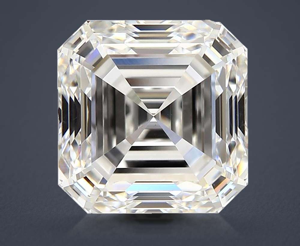 2.52ct G VS1 Rare Carat Ideal Cut Asscher Diamond