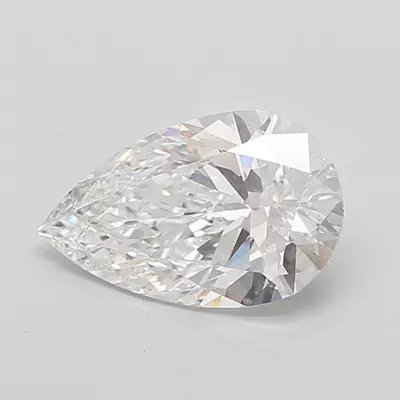 4.09ct E VS1 Rare Carat Ideal Cut Pear Lab Grown Diamond