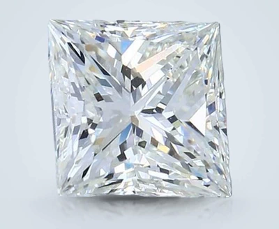 3.07ct J VVS2 Rare Carat Ideal Cut Princess Diamond