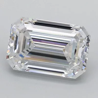 2.05ct D VS1 Rare Carat Ideal Cut Emerald Lab Grown Diamond
