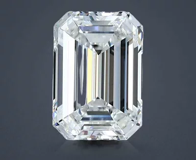 4.02ct E VVS2 Rare Carat Ideal Cut Emerald Diamond