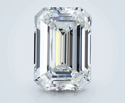 4.02ct E VVS2 Rare Carat Ideal Cut Emerald Diamond