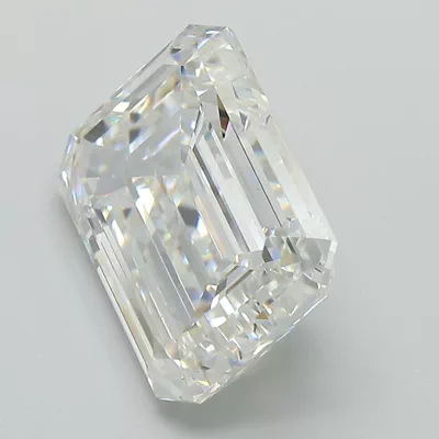 7.10ct F VS1 Rare Carat Ideal Cut Emerald Lab Grown Diamond