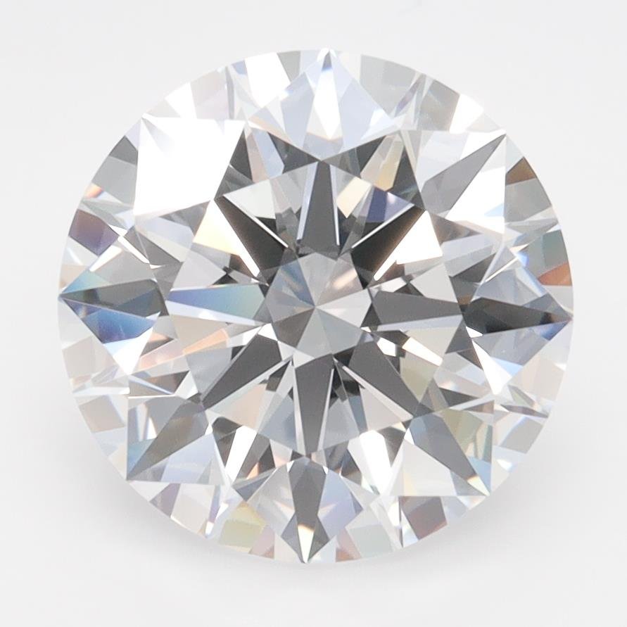 3.86ct D FL Rare Carat Ideal Cut Round Lab Grown Diamond