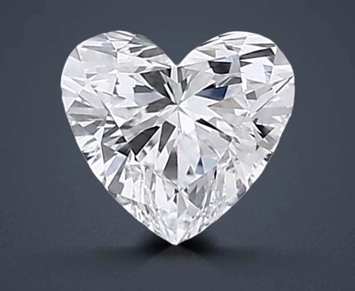 0.51ct D FL Rare Carat Ideal Cut Heart Lab Grown Diamond