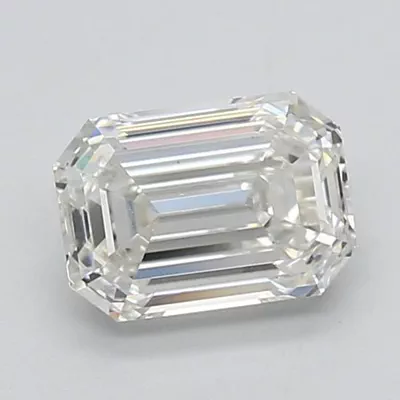 1.57ct F VS2 Rare Carat Ideal Cut Emerald Lab Grown Diamond