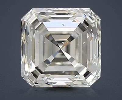 1.01ct I SI1 Rare Carat Ideal Cut Asscher Diamond