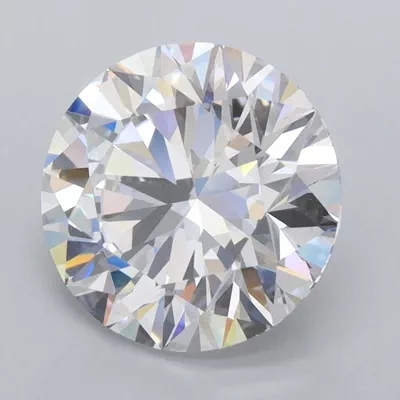 3.44ct D FL Rare Carat Ideal Cut Round Lab Grown Diamond