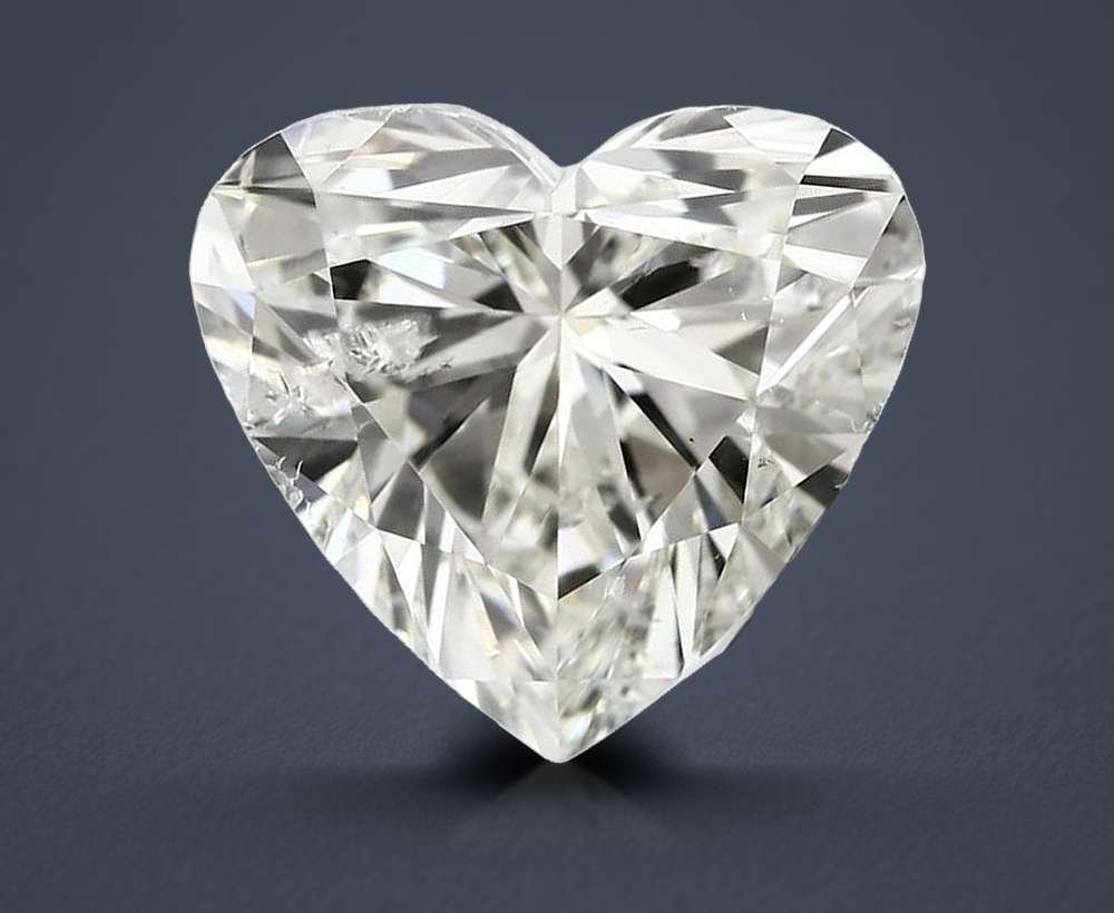 2.01ct J SI2 Rare Carat Ideal Cut Heart Diamond