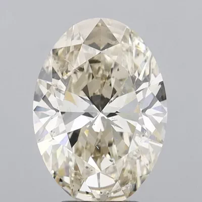 4.02ct K SI2 Rare Carat Ideal Cut Oval Diamond