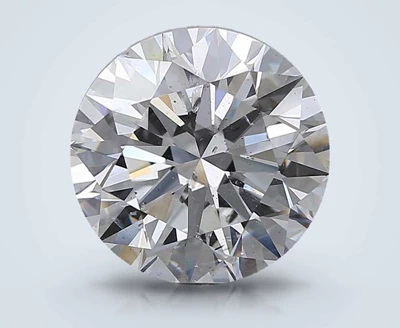 5.42ct D SI2 Rare Carat Ideal Cut Round Diamond