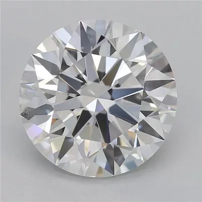 2.81ct F VS2 Rare Carat Ideal Cut Round Diamond
