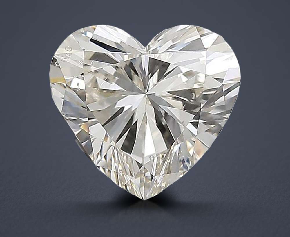 1.70ct K SI2 Rare Carat Ideal Cut Heart Diamond