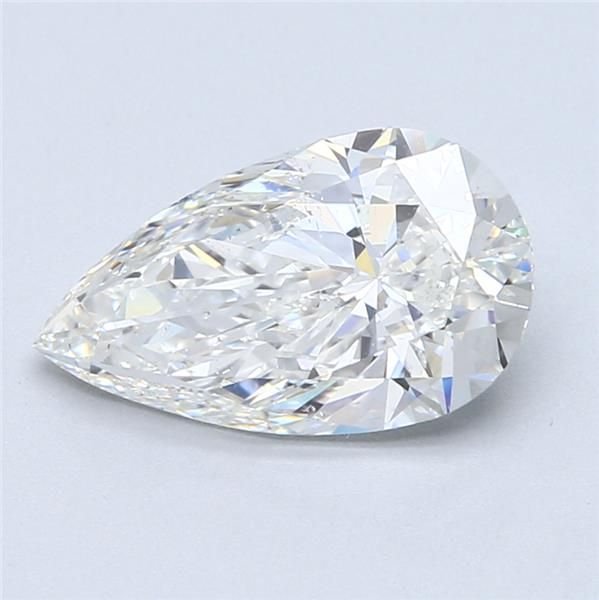 2.50ct F SI1 Rare Carat Ideal Cut Pear Diamond
