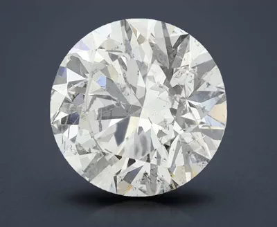 3.05ct I SI2 Rare Carat Ideal Cut Round Diamond