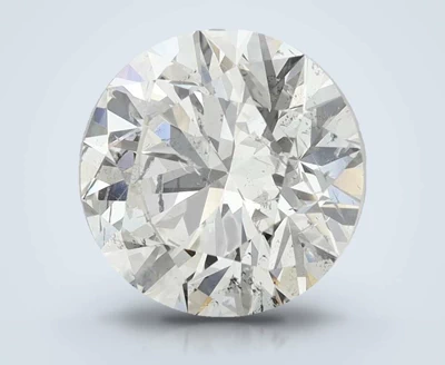3.05ct I SI2 Rare Carat Ideal Cut Round Diamond