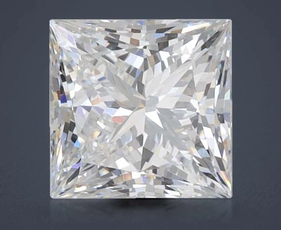 2.04ct E VVS2 Rare Carat Ideal Cut Princess Lab Grown Diamond
