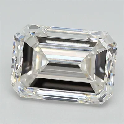 5.00ct G VVS2 Very Good Cut Emerald Lab Grown Diamond