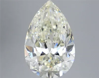 5.23ct K SI1 Rare Carat Ideal Cut Pear Diamond