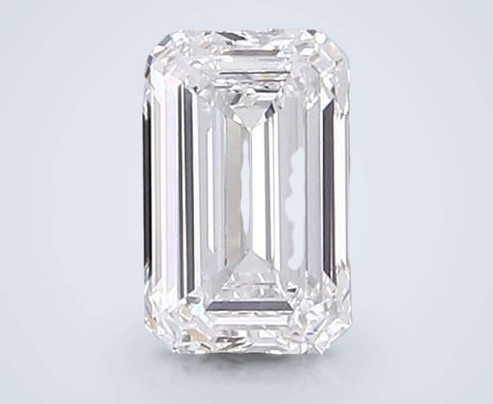 2.15ct D VS1 Rare Carat Ideal Cut Emerald Lab Grown Diamond