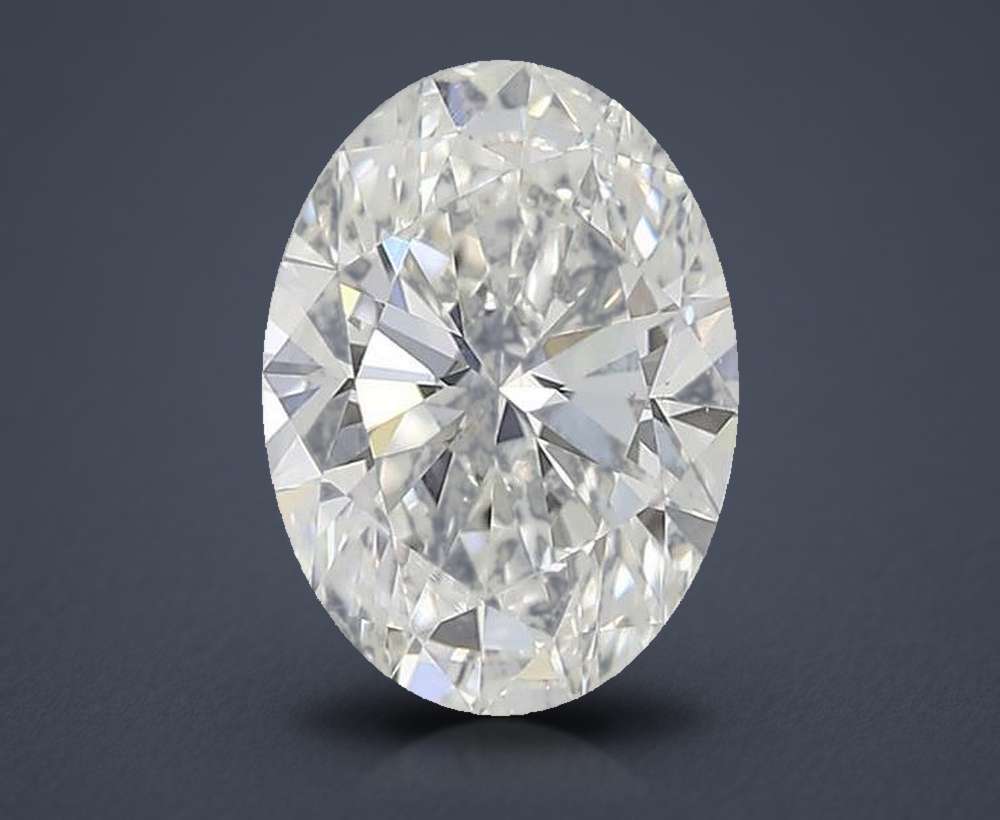 0.90ct H VS2 Rare Carat Ideal Cut Oval Diamond