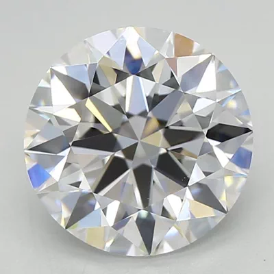 1.55ct D VVS2 Rare Carat Ideal Cut Round Lab Grown Diamond