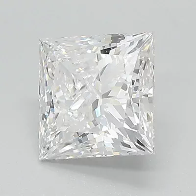 1.97ct F VVS2 Rare Carat Ideal Cut Princess Lab Grown Diamond