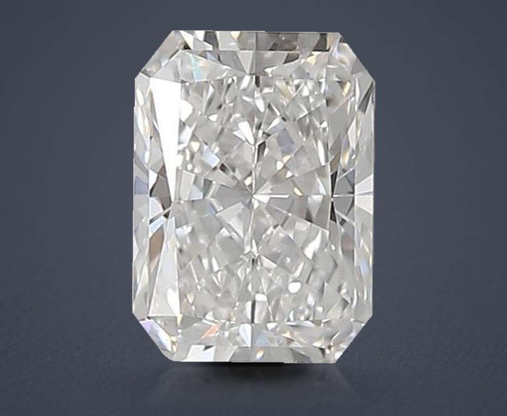 0.93ct D VVS2 Rare Carat Ideal Cut Radiant Lab Grown Diamond