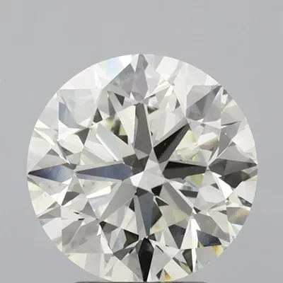 3.09ct J VS1 Very Good Cut Round Lab Grown Diamond