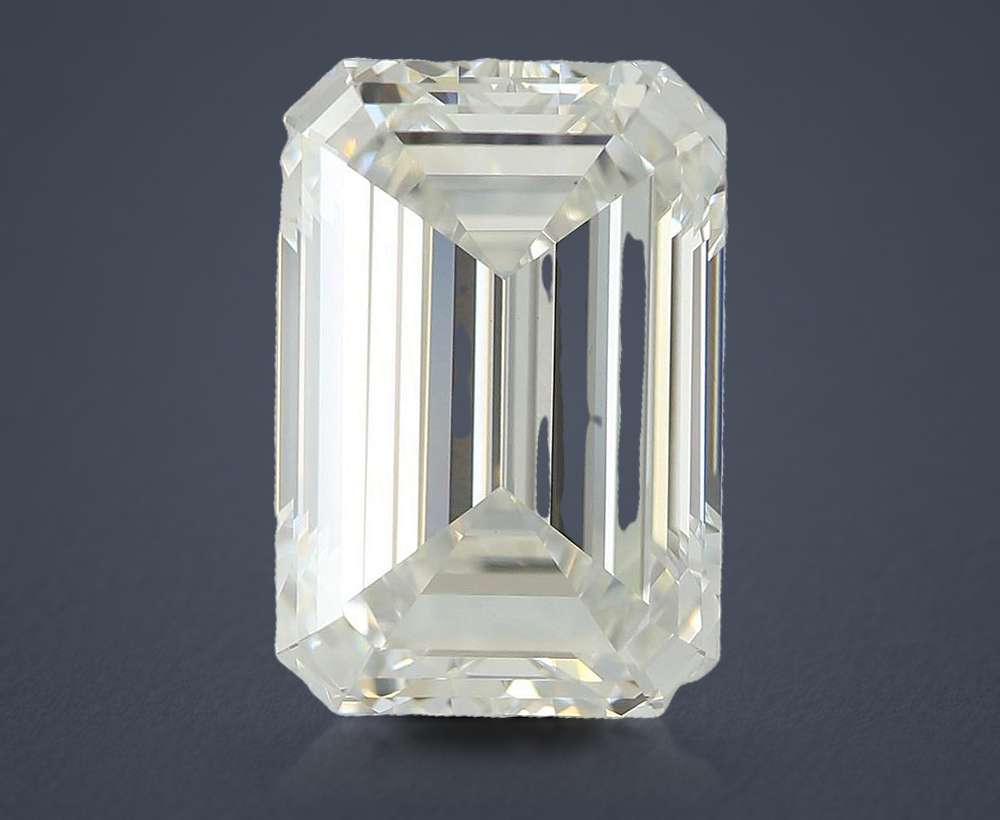 5.06ct F VS1 Rare Carat Ideal Cut Emerald Lab Grown Diamond