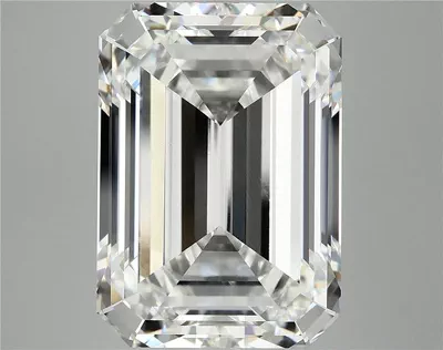 13.65ct F VVS2 Rare Carat Ideal Cut Emerald Lab Grown Diamond