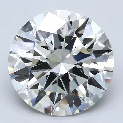 6.01ct K SI1 Rare Carat Ideal Cut Round Diamond