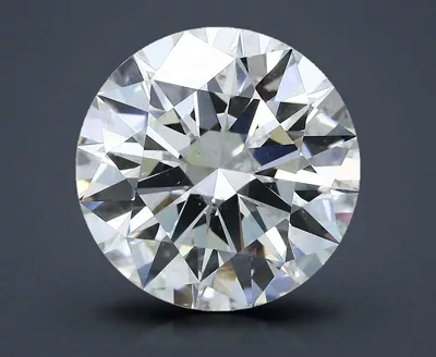 6.01ct K SI1 Rare Carat Ideal Cut Round Diamond