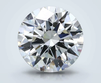 6.01ct K SI1 Rare Carat Ideal Cut Round Diamond