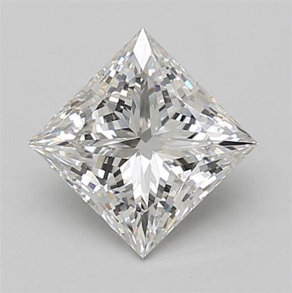 1.51ct F VVS2 Rare Carat Ideal Cut Princess Lab Grown Diamond