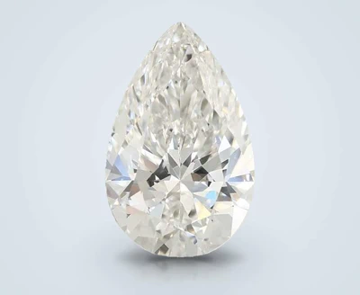 3.08ct F VVS2 Rare Carat Ideal Cut Pear Lab Grown Diamond