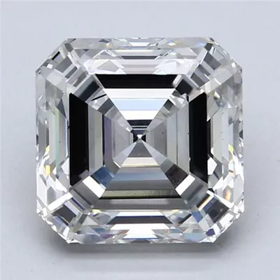 5.05ct F VS2 Very Good Cut Asscher Lab Grown Diamond