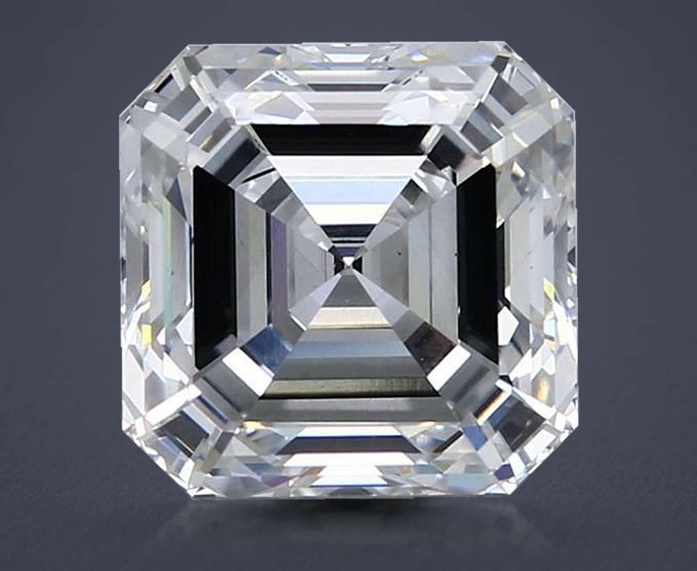 5.05ct F VS2 Very Good Cut Asscher Lab Grown Diamond