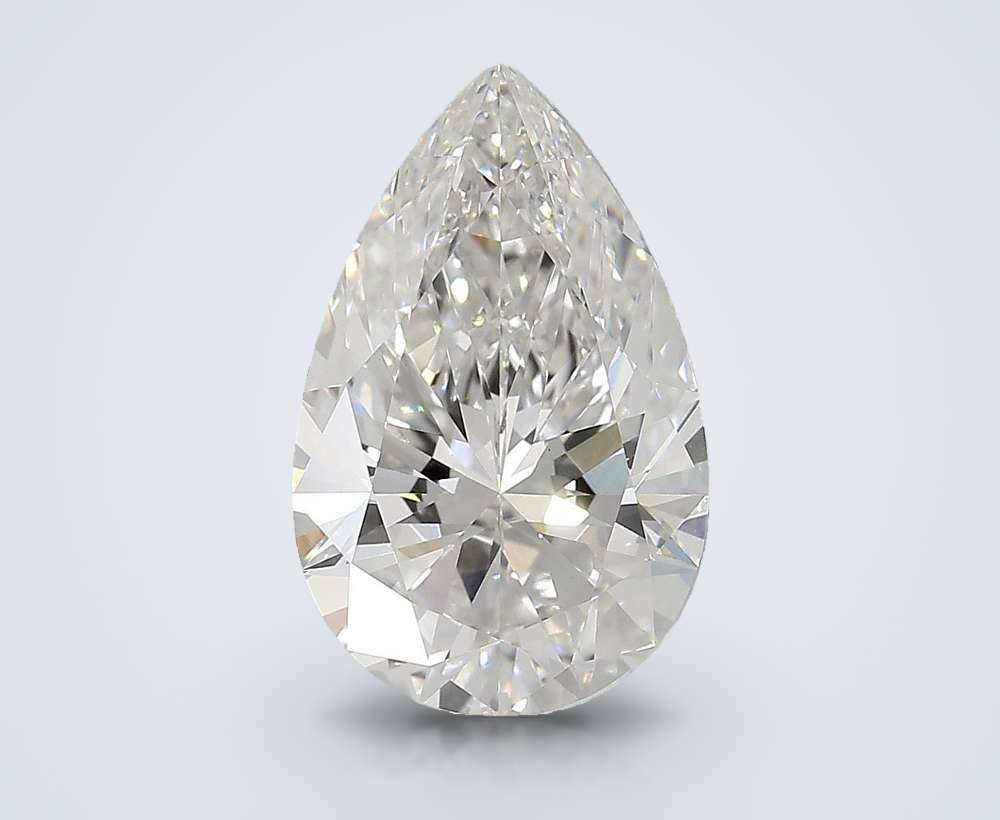 4.20ct F VVS2 Rare Carat Ideal Cut Pear Lab Grown Diamond