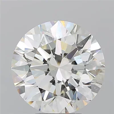 5.21ct I SI1 Rare Carat Ideal Cut Round Diamond
