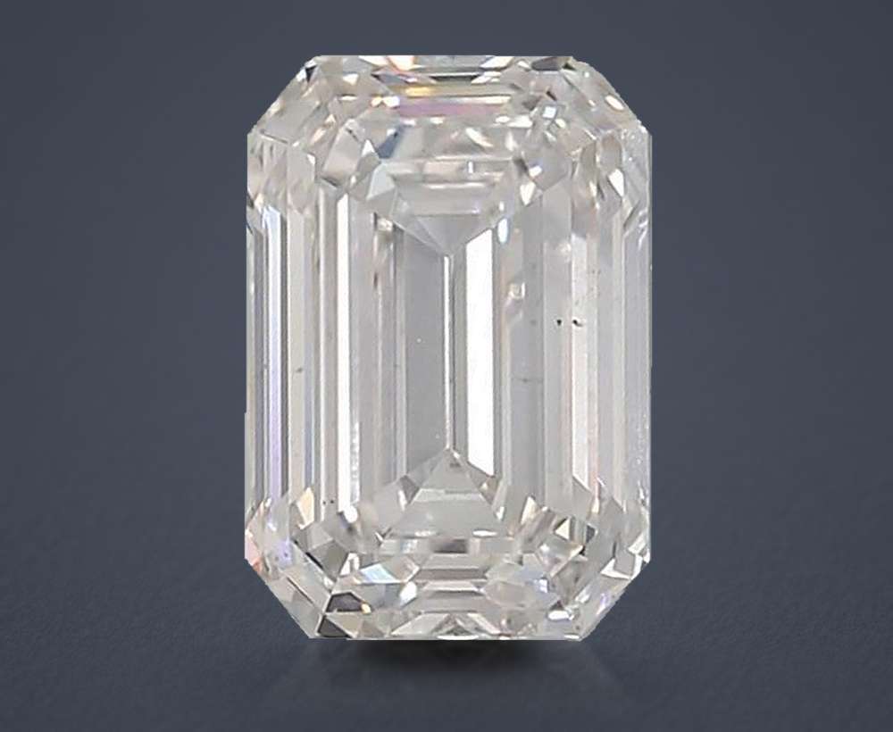 5.52ct F VS1 Rare Carat Ideal Cut Emerald Lab Grown Diamond