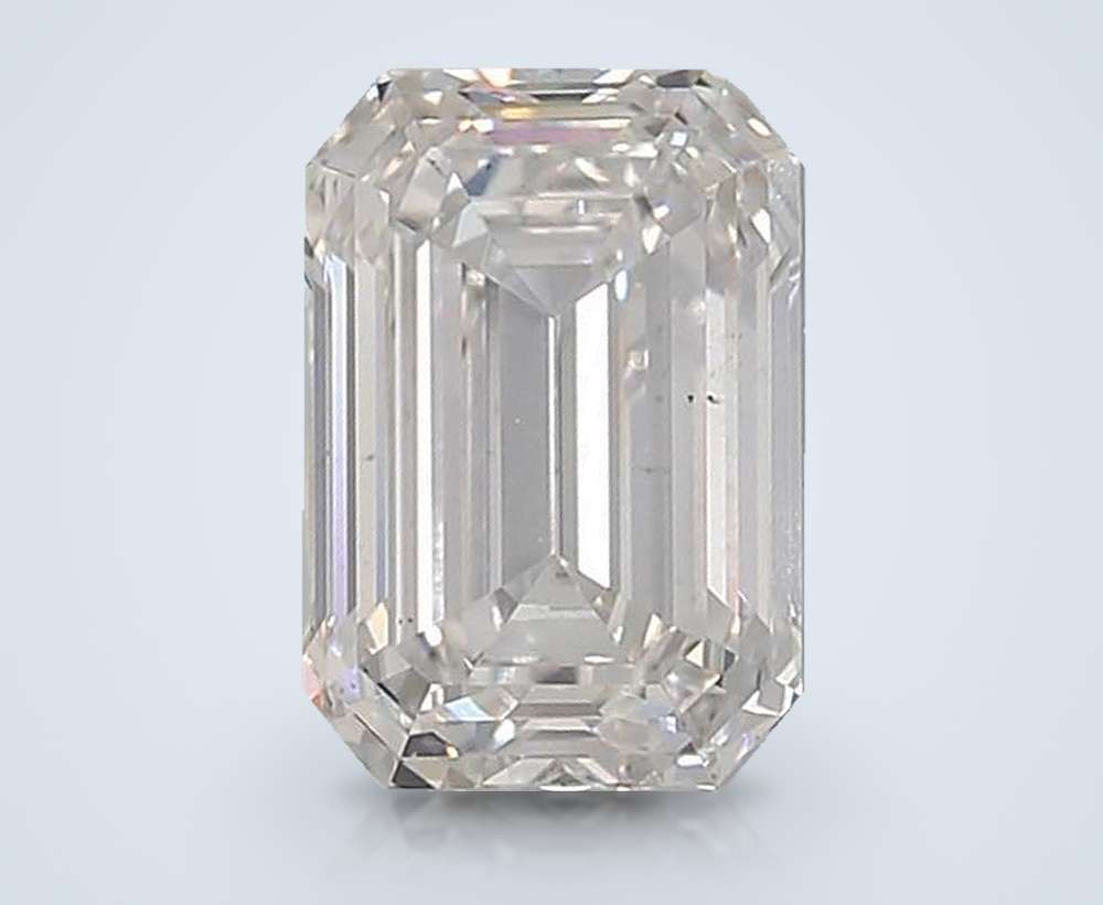 5.52ct F VS1 Rare Carat Ideal Cut Emerald Lab Grown Diamond