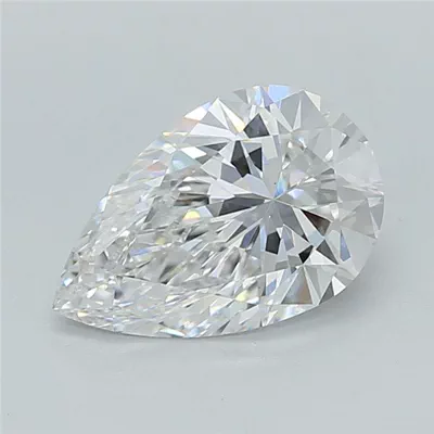1.49ct E VS1 Rare Carat Ideal Cut Pear Lab Grown Diamond