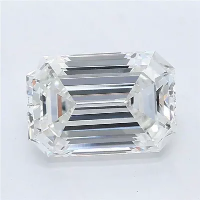 2.27ct D VS1 Excellent Cut Emerald Lab Grown Diamond