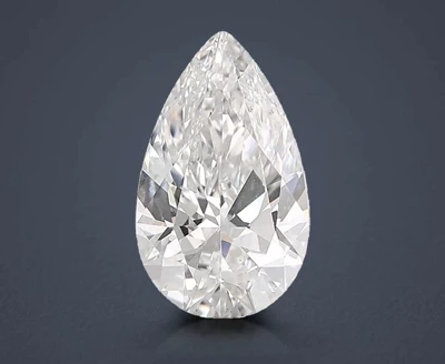 3.00ct F VS2 Rare Carat Ideal Cut Pear Lab Grown Diamond