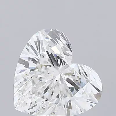 5.09ct G VVS2 Rare Carat Ideal Cut Heart Lab Grown Diamond