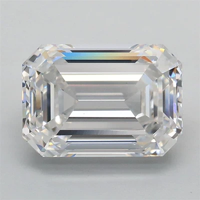 3.06ct E VS1 Rare Carat Ideal Cut Emerald Lab Grown Diamond