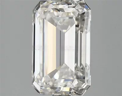 3.10ct H SI1 Rare Carat Ideal Cut Emerald Lab Grown Diamond