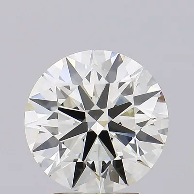 3.08ct J VS2 Rare Carat Ideal Cut Round Lab Grown Diamond