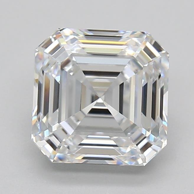 3.04ct D VVS2 Rare Carat Ideal Cut Asscher Lab Grown Diamond
